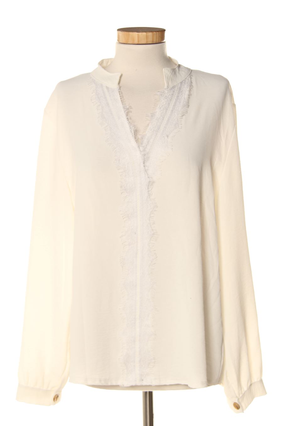 Blusa de manga larga de Shine de la talla M, de color blanco