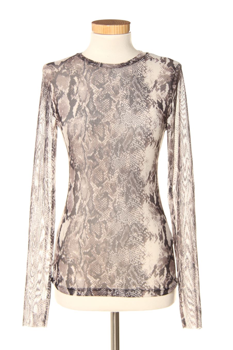 Camiseta de manga larga de Stradivarius de la talla S, de color animal print