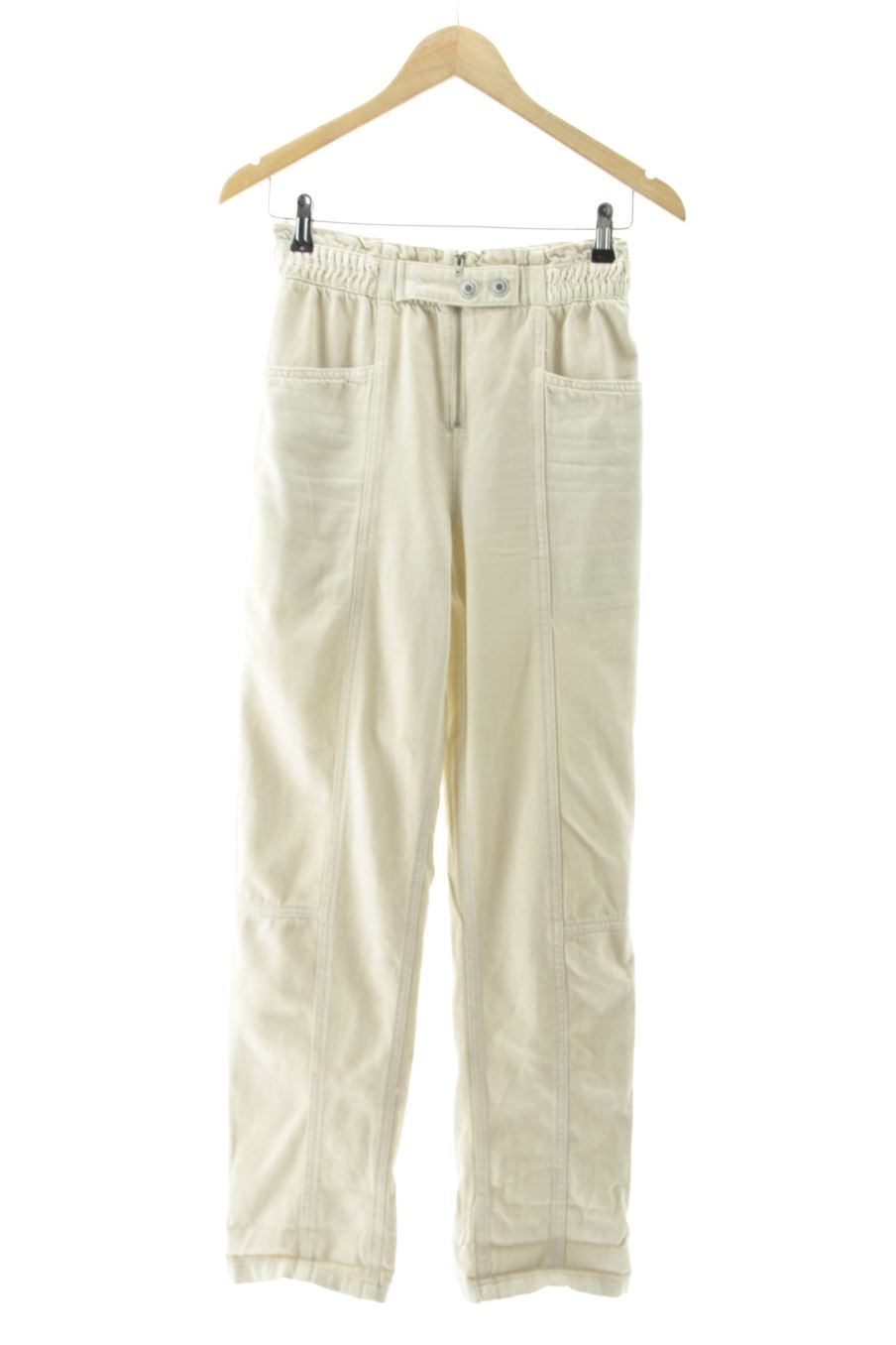 Jeans Mango de la taille XS, de couleur beige de denim
