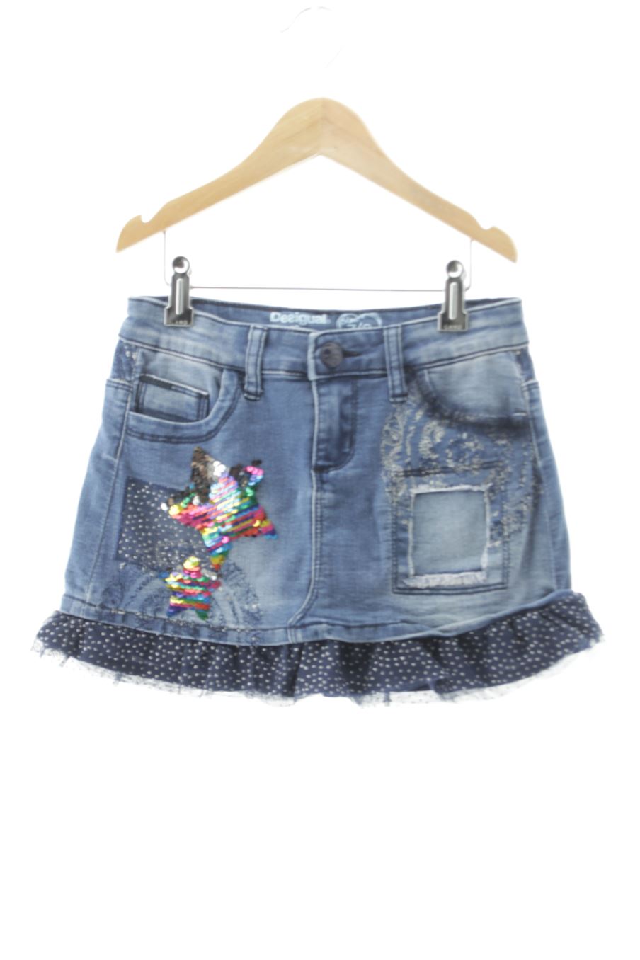 Jupe Desigual de la taille 7 ans de denim de seconde main