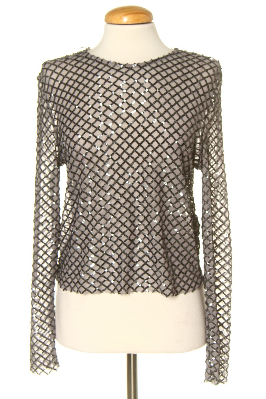 T-shirt à manches longues Stradivarius de la taille M, de couleur gris