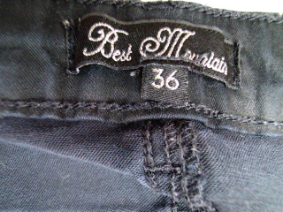 Jeans Best Mountain de la taille 36, de couleur noir de denim