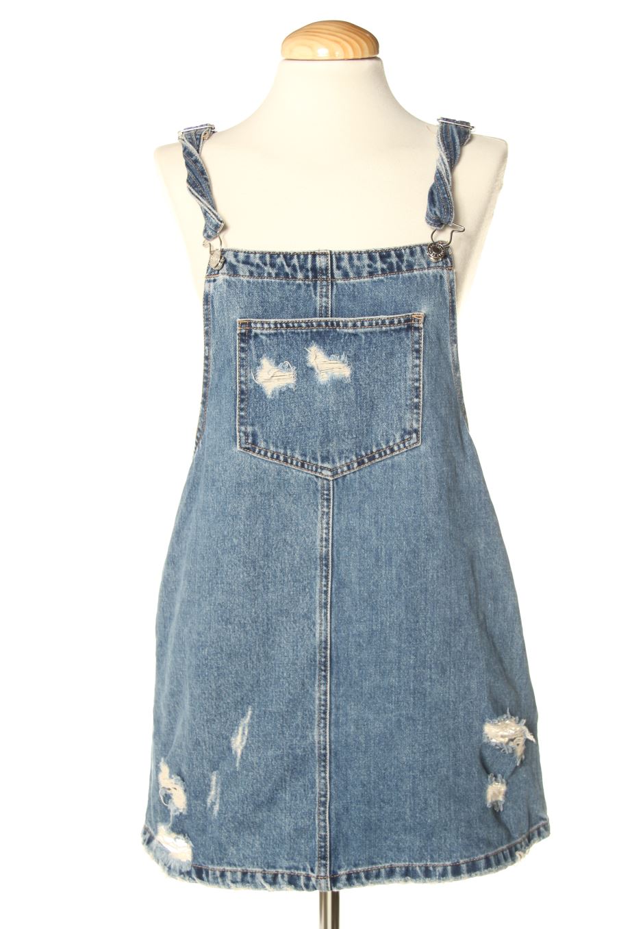 Robe casual Pull & Bear de la taille M, de couleur bleu de denim