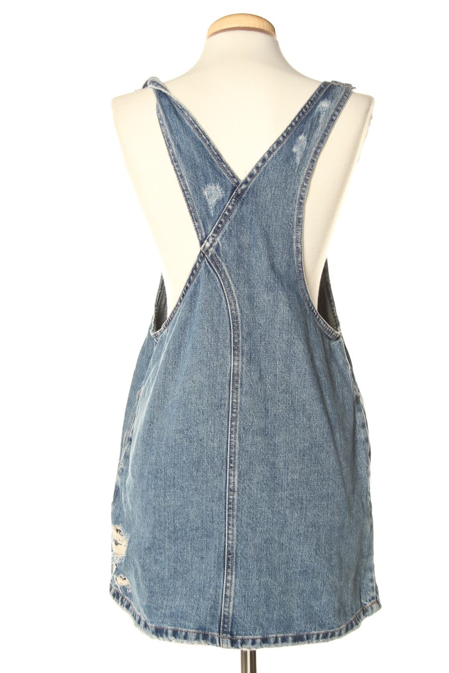 Robe casual Pull & Bear de la taille M, de couleur bleu de denim