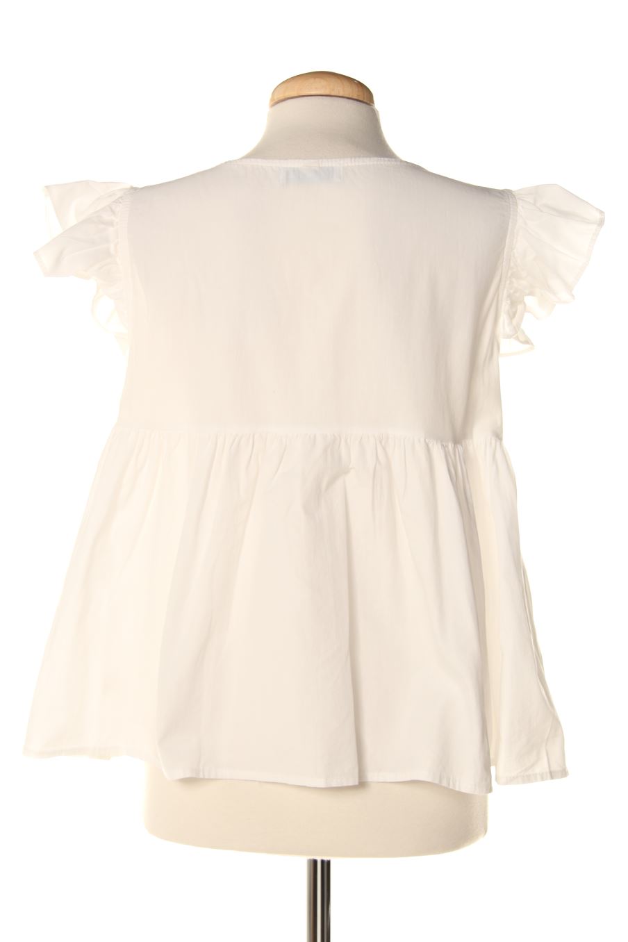 Blusa de manga corta de ELAIA de la talla M, de color blanco