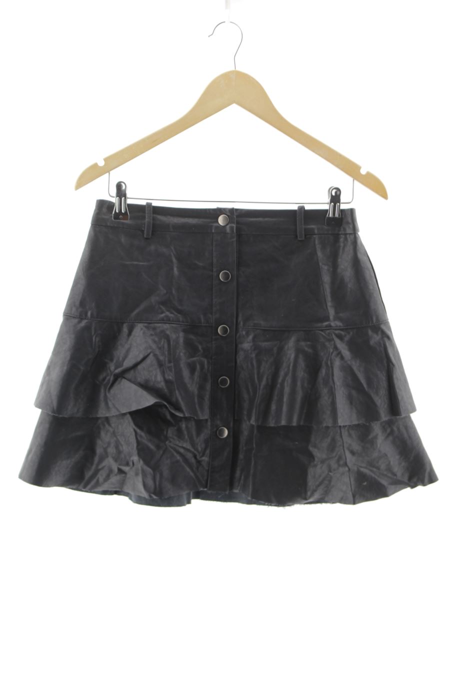 Jupe Zara de la taille M, de couleur noir de synthétique
