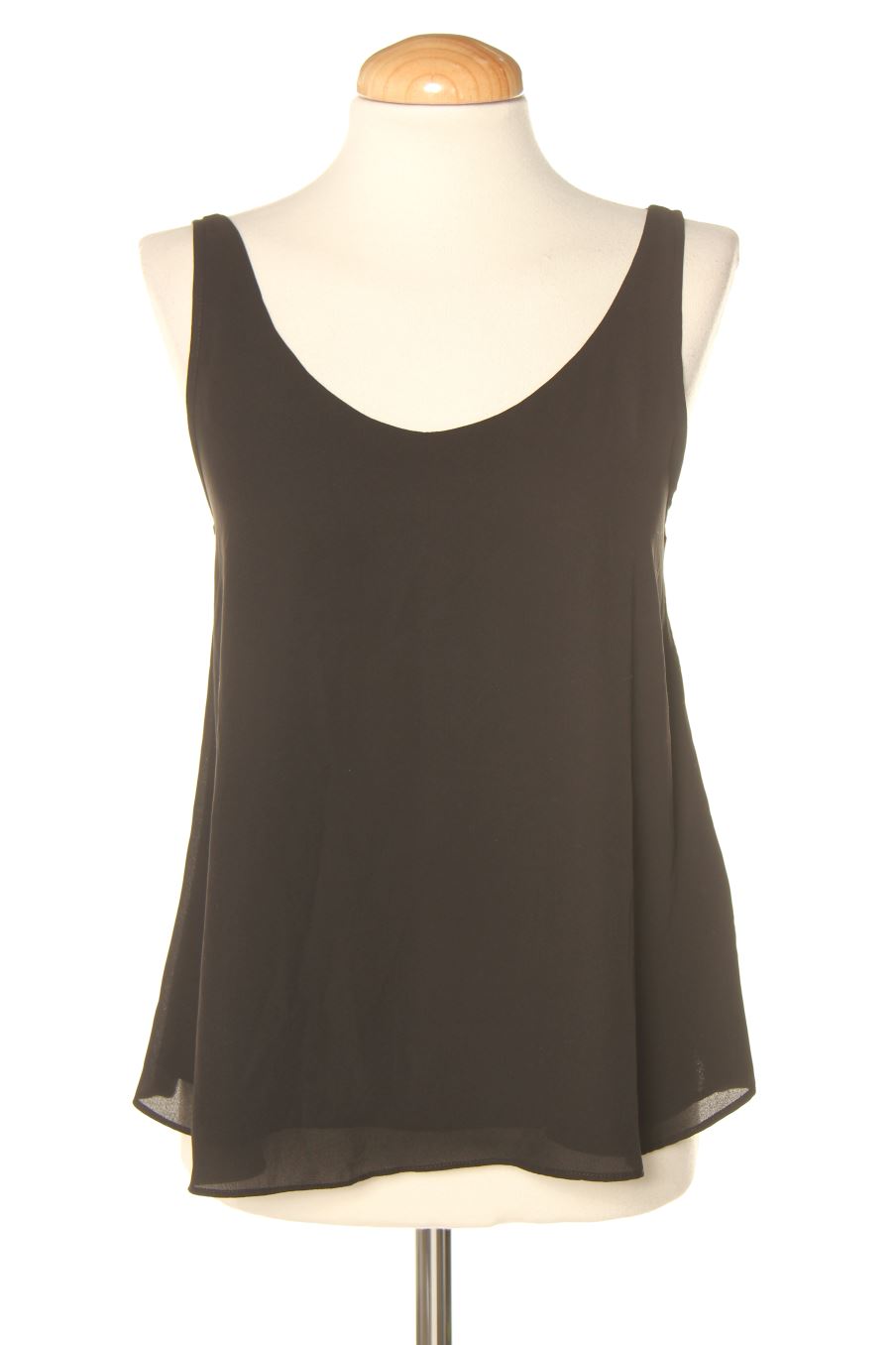 Top Zebra de la taille XS, de couleur noir