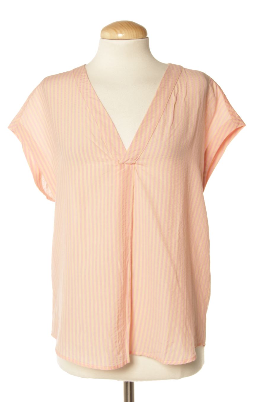 Blouse à manches courtes Mango de la taille XS, de couleur rayures