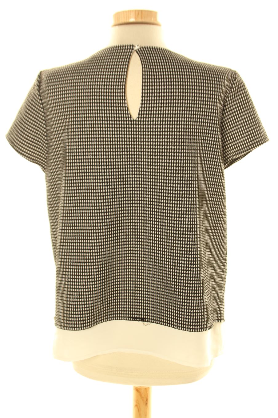 Blouse à manches courtes Camaieu de la taille M, de couleur carreaux
