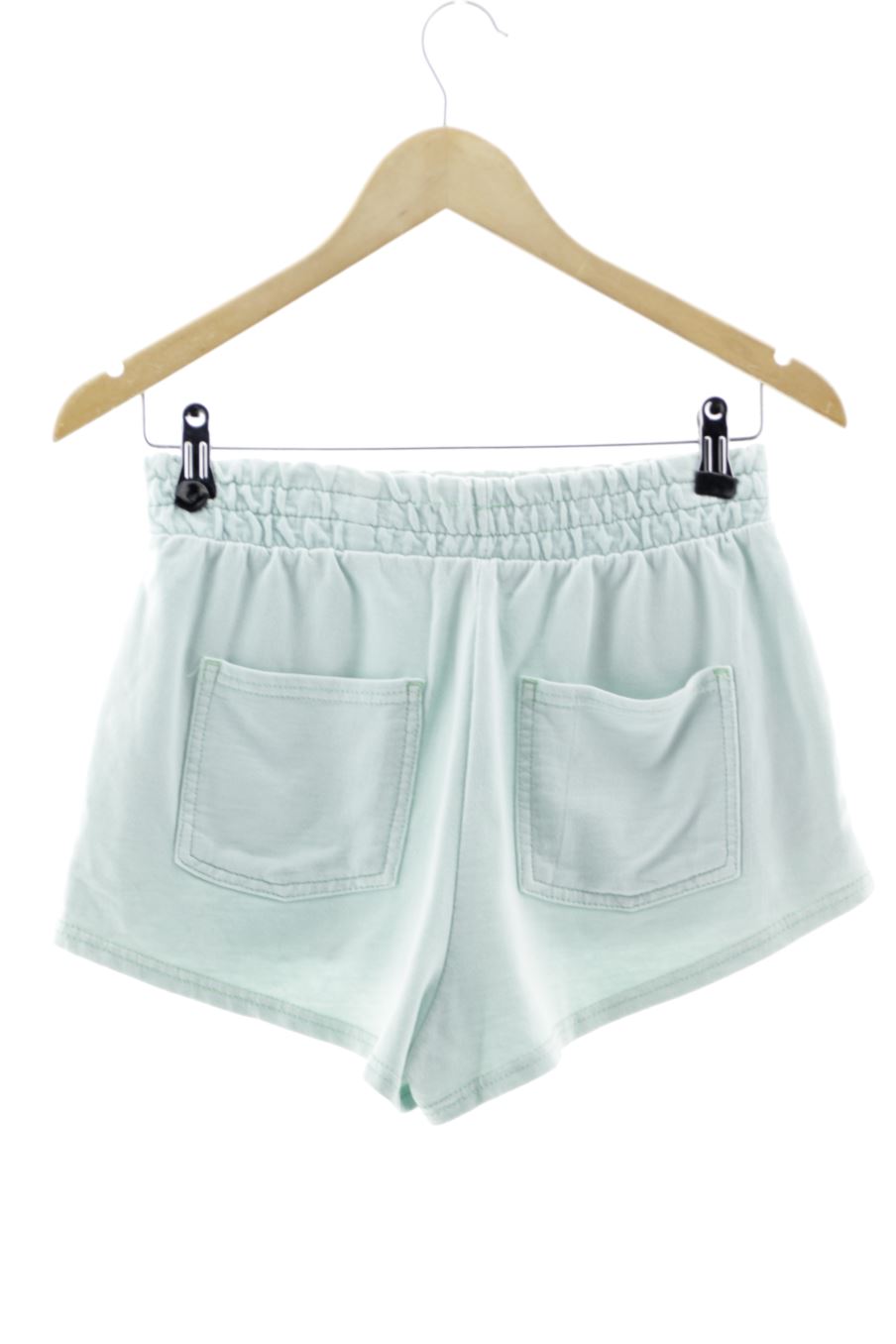 Pantalones cortos de deporte de Bershka de la talla S, de color verde
