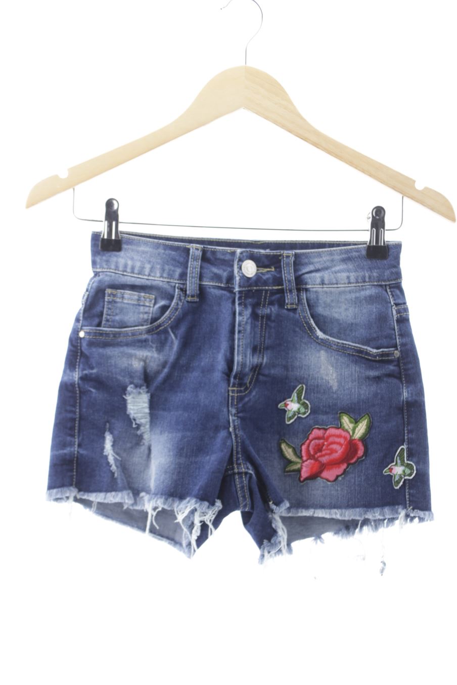 Shorts Algo Bonito de la taille XXS, de couleur bleu de denim