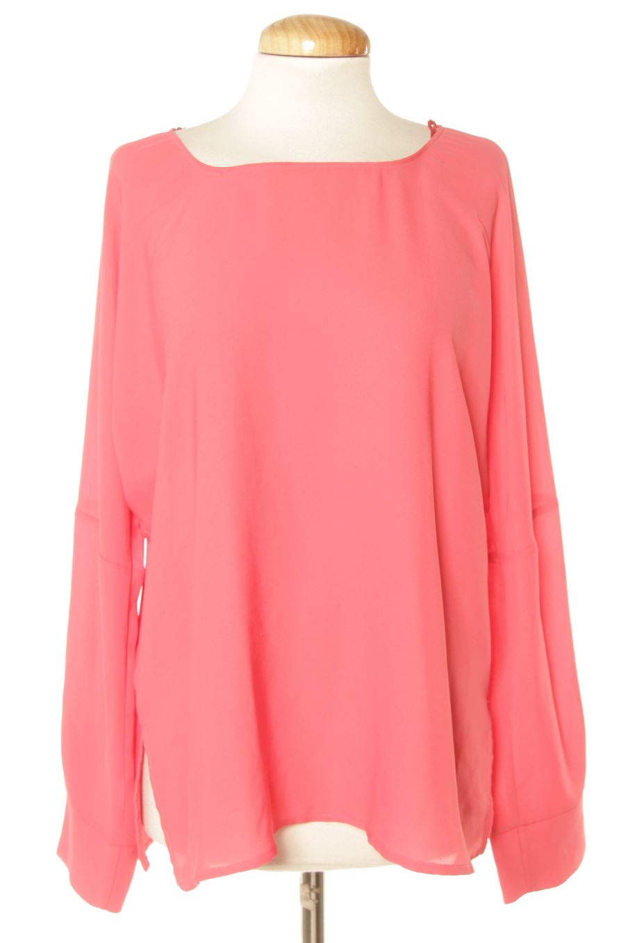 Blusa de manga larga de Zara de la talla S, de color rosa