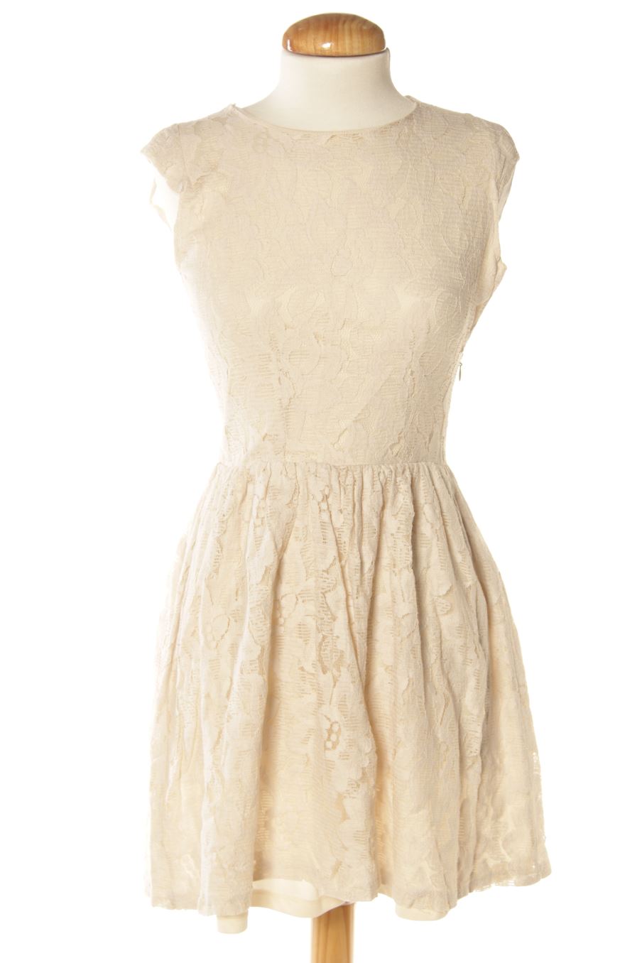 Vestido casual de Pull & Bear de la talla S, de color beige