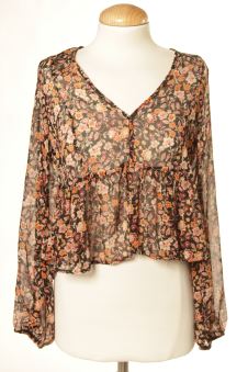 Blouse à manches longues L Stradivarius