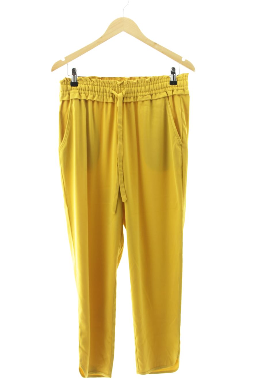 Pantalon Casual Trafaluc de la taille M, de couleur jaune