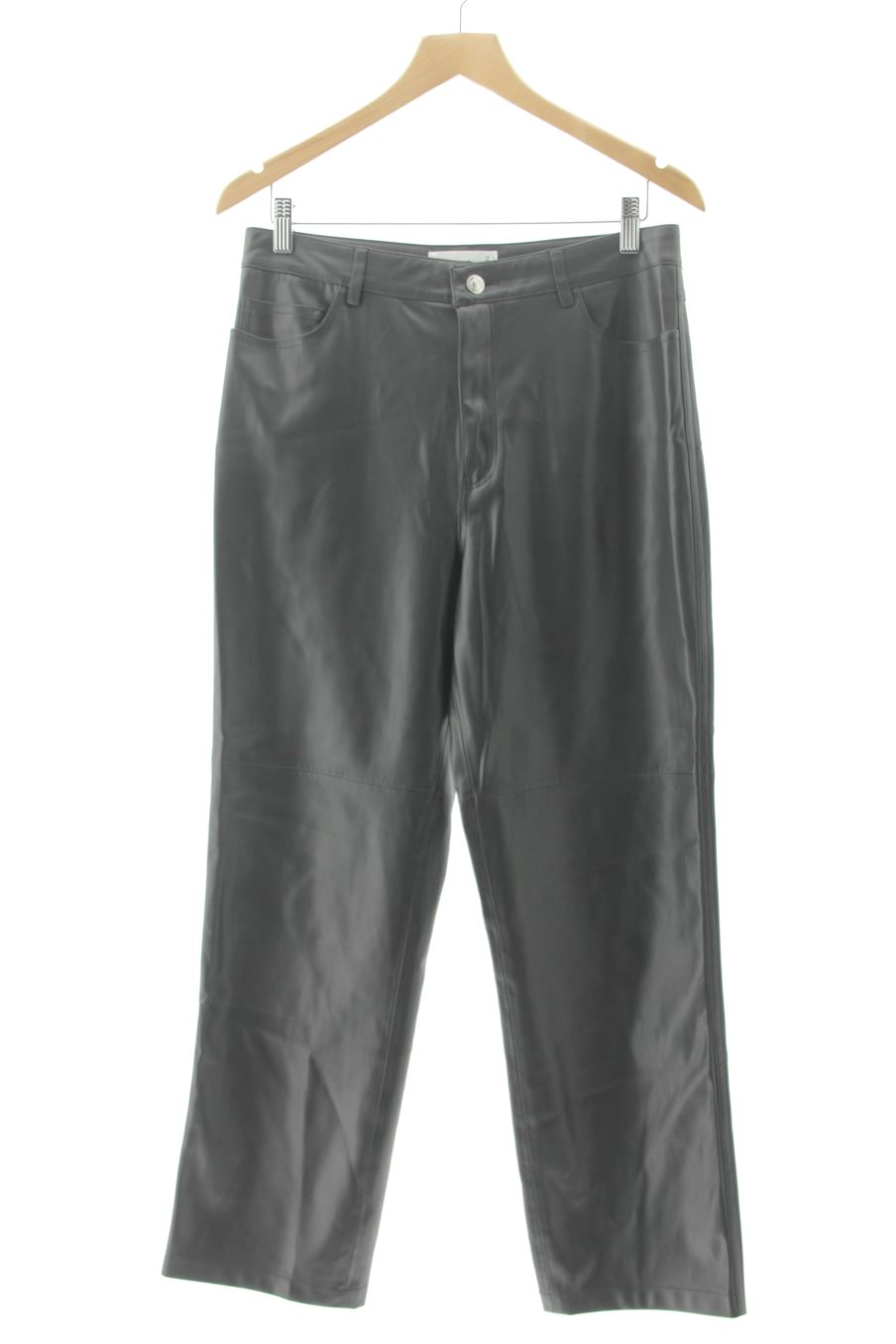 Pantalón de Mango de la talla 40, de color negro de sintético