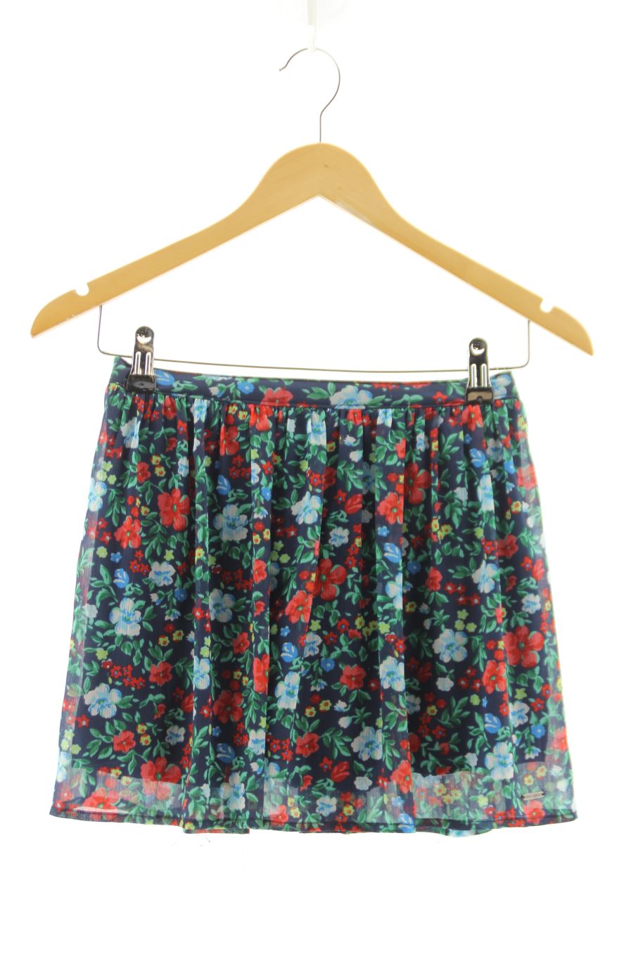 Aufwändiger Rock von Hollister Größe XS, Farbe Geblümt, für