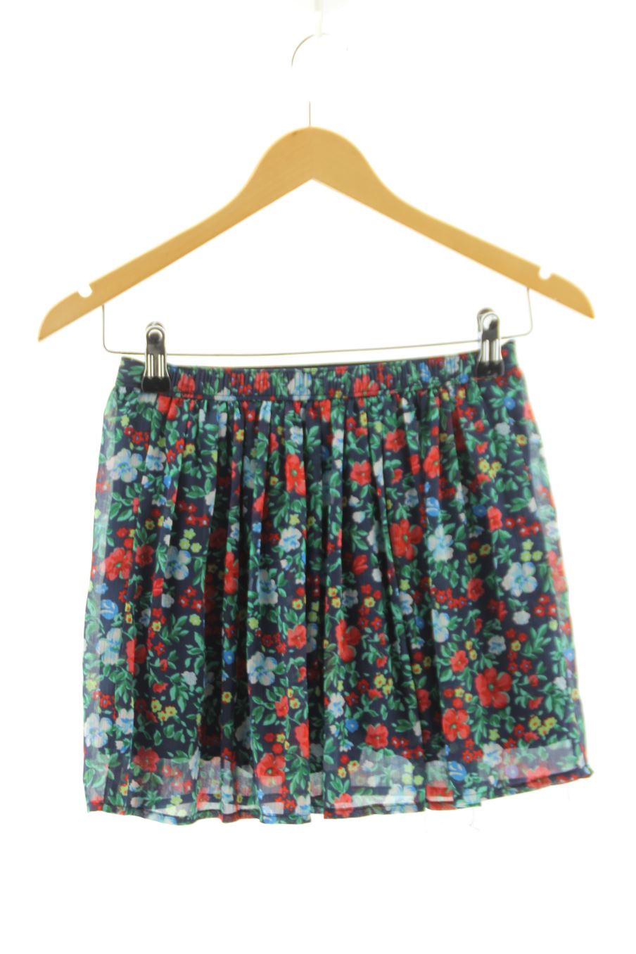 Aufwändiger Rock von Hollister Größe XS, Farbe Geblümt, für
