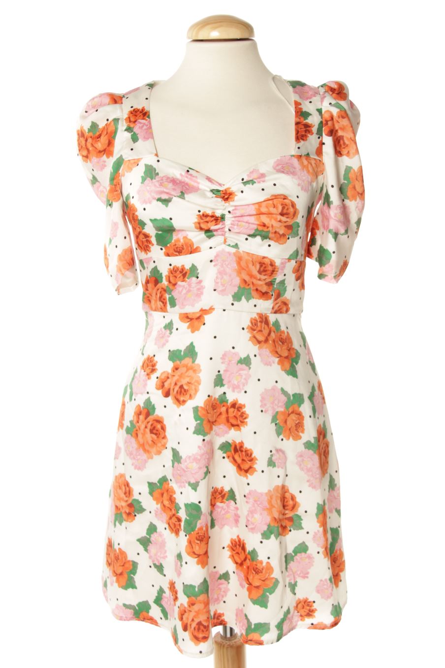 Vestido casual de Zara de la talla XS, de color flores