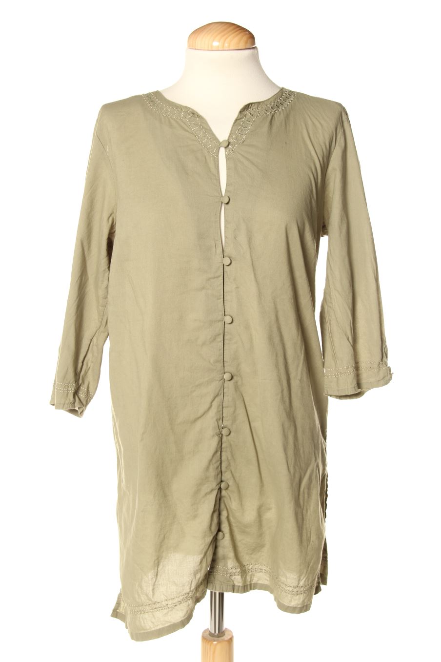 Blouse à manches longues Daxon de la taille 38, de couleur vert