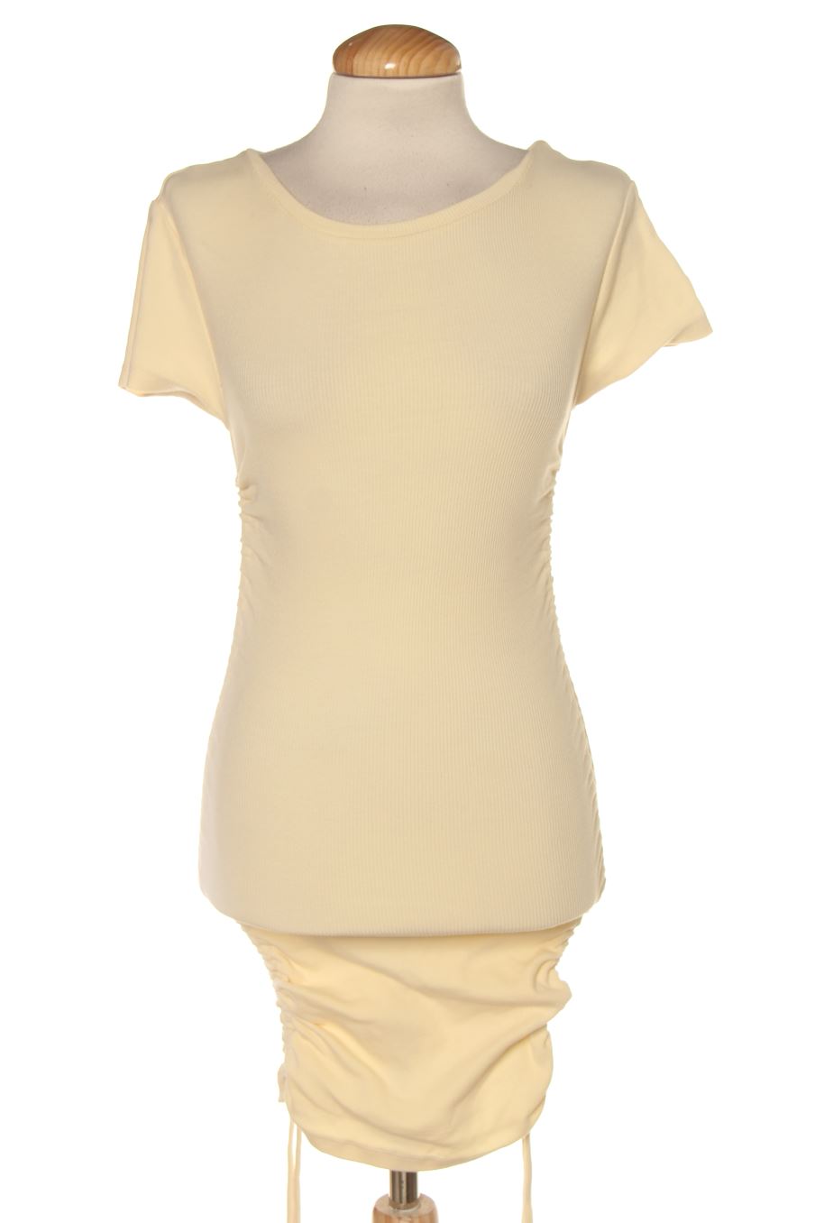 Robe casual Pull & Bear de la taille S, de couleur jaune
