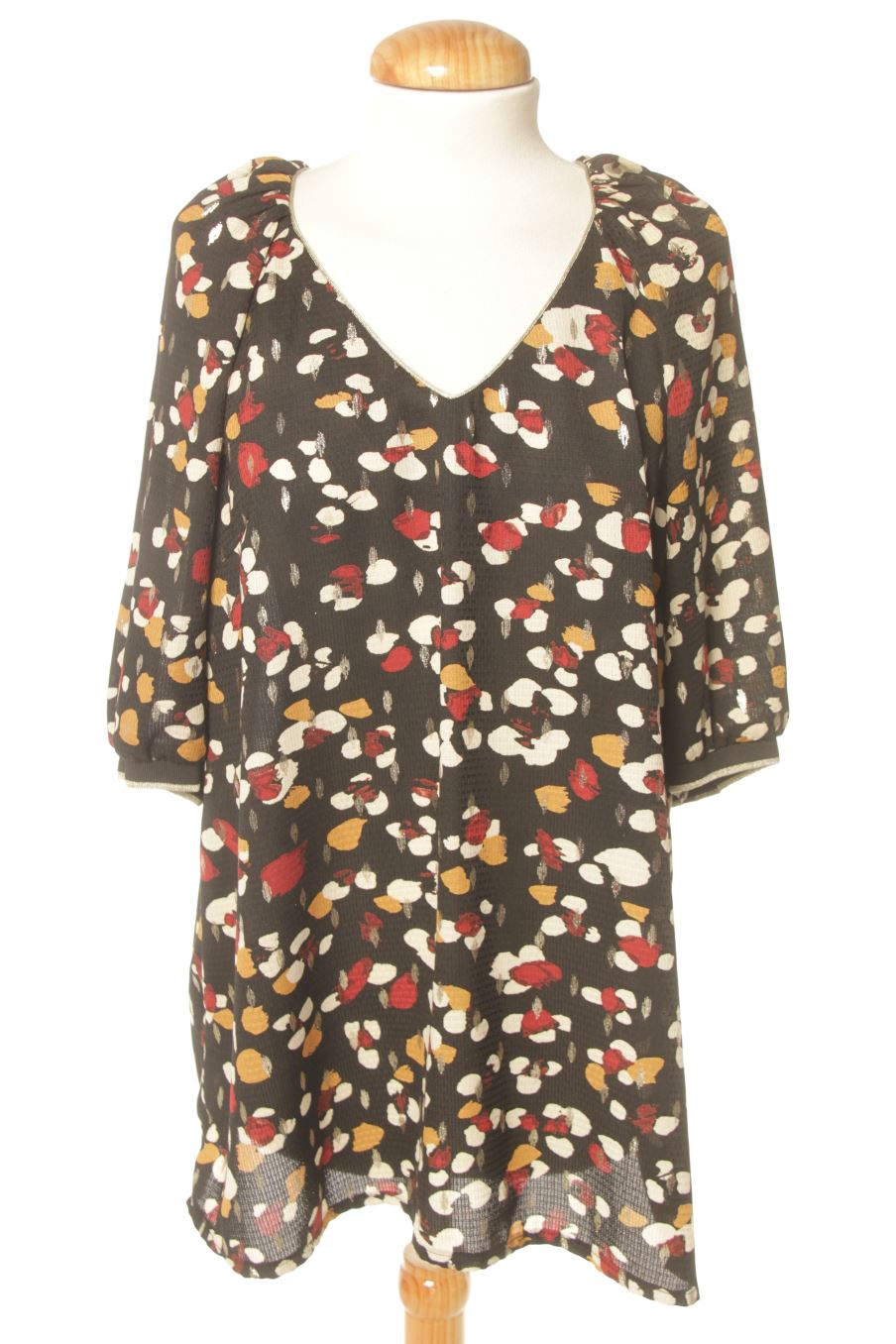 Blouse à manches courtes Promod de la taille 46, de couleur imprimés