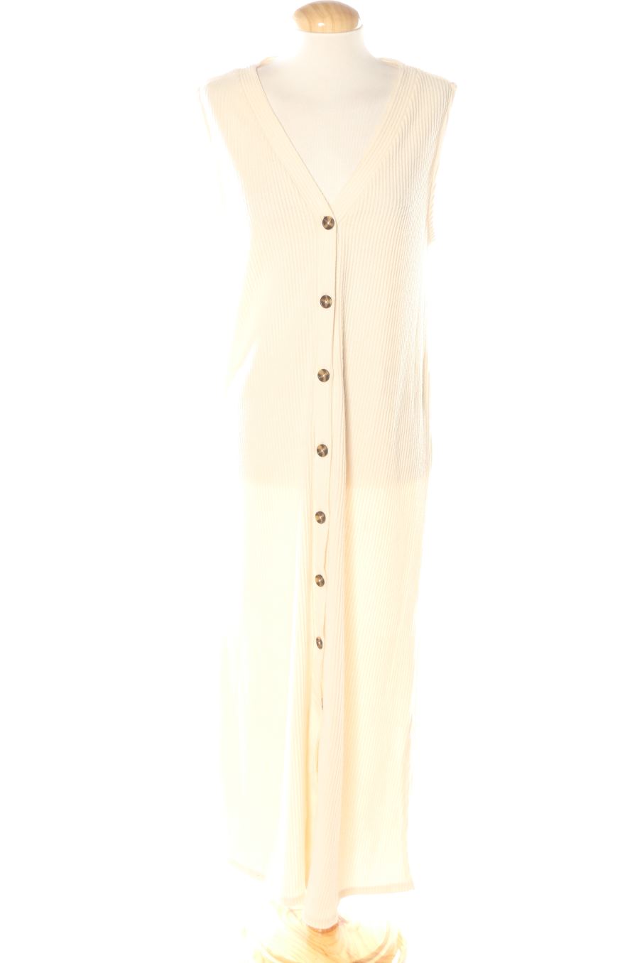 Robe casual Cortefiel de la taille S, de couleur beige