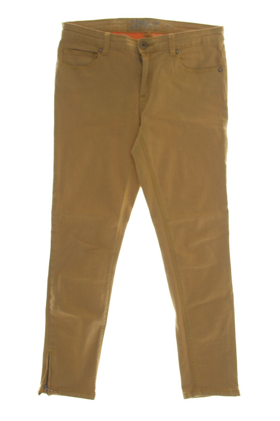 Jeans von Only Größe 38, Farbe Senfgelb, aus Jeanskleidung für