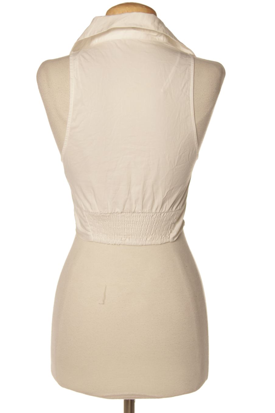 Ärmelloses Hemd von Bershka Größe XS, Farbe Weiss, für