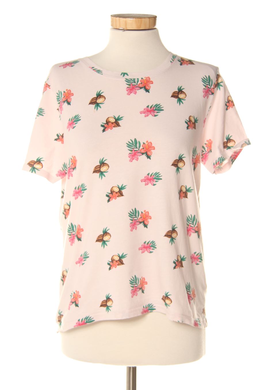 T-shirt Pull & Bear de la taille M, de couleur fleurs