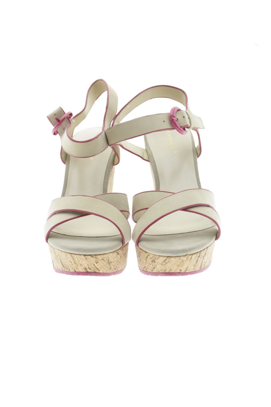 Plataformas de Roberto venuti de la talla 39, de color beige de