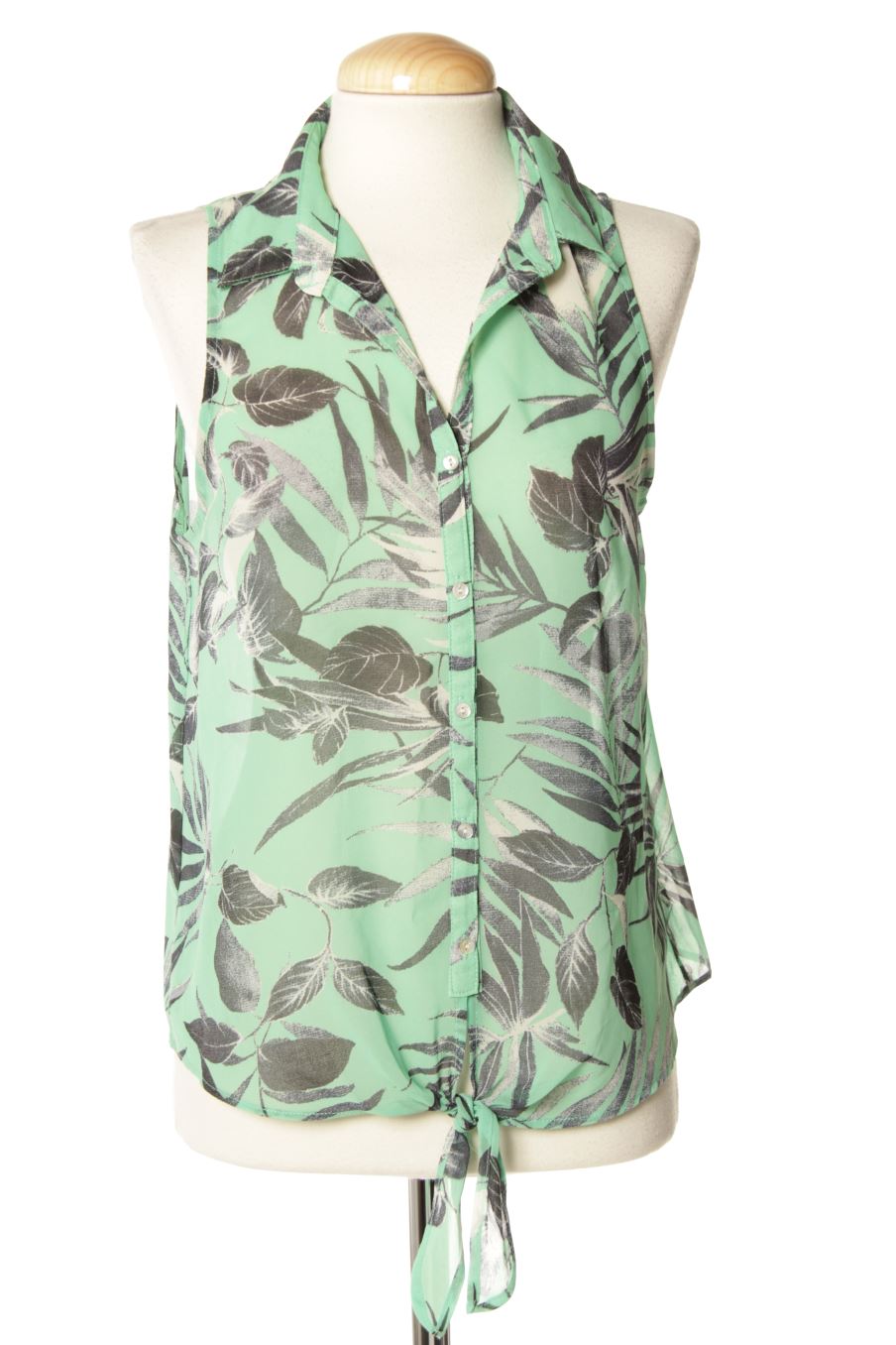 Top Pull & Bear de la taille M, de couleur vert