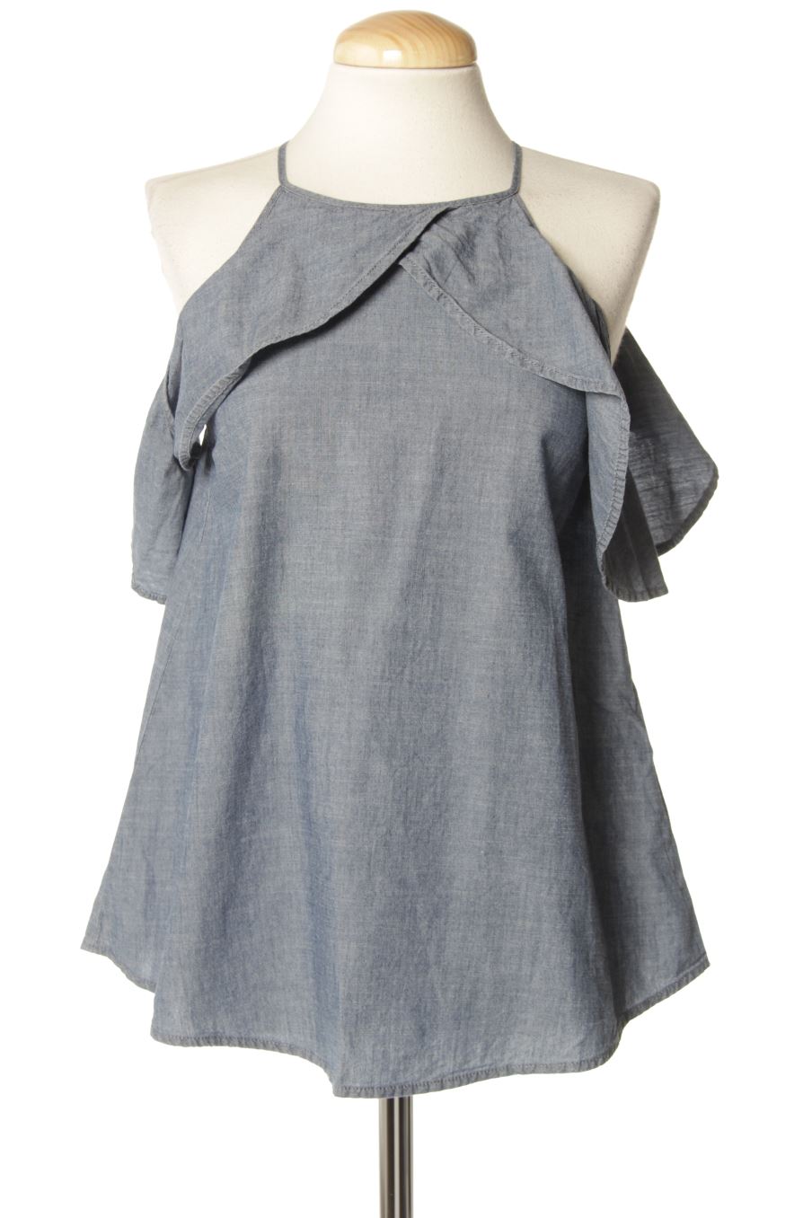 Kurzärmelige Bluse von Vero moda Größe XS, Farbe Blau, für