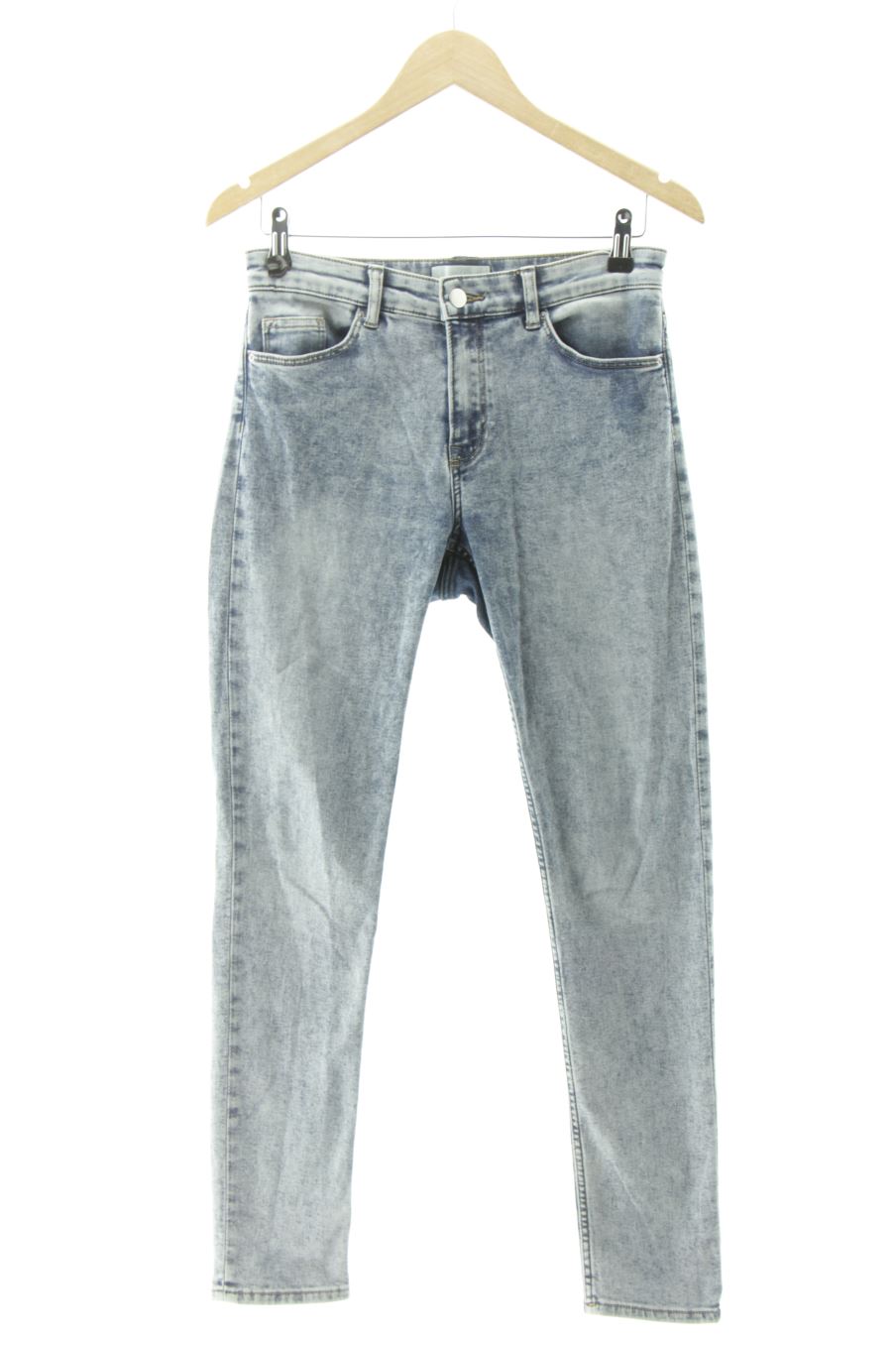 Jeans H&M de la taille 38, de couleur bleu de denim