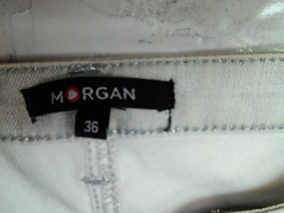 Vaquero de Morgan de toi de la talla 36, de color plateado de ropa vaquera