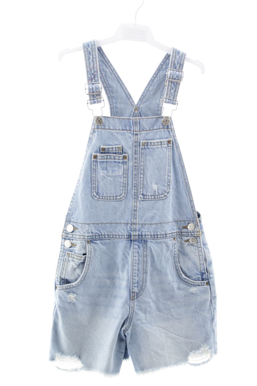 Pantalones de peto de Zara de la talla 9 años de denim de segunda mano