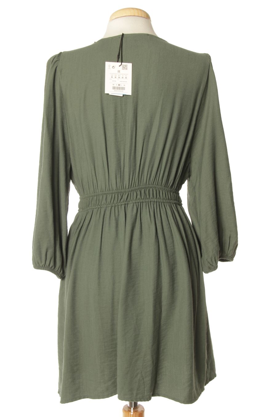 Vestido casual de Pull & Bear de la talla M, de color verde