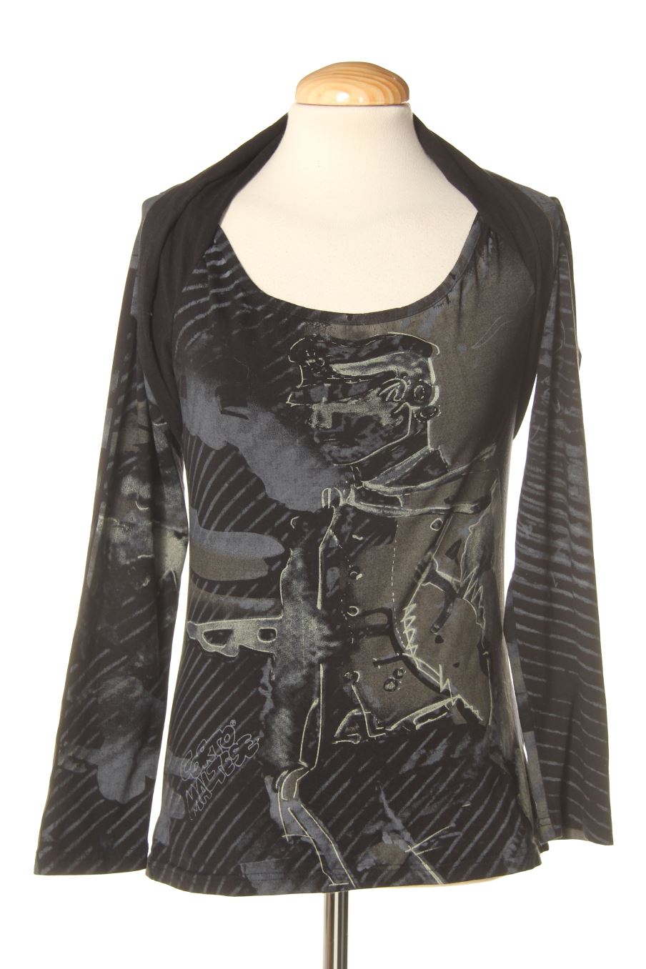 Camiseta manga larga de U (by Adolfo Dominguez) de la talla S, de color estampado