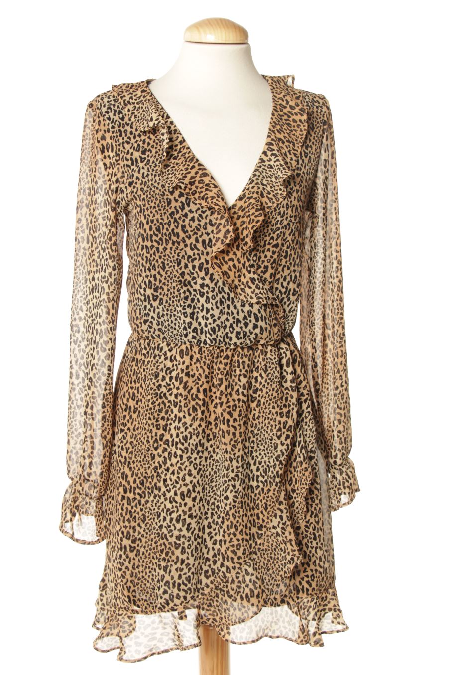 Vestido casual de H&M de la talla 36, de color animal print