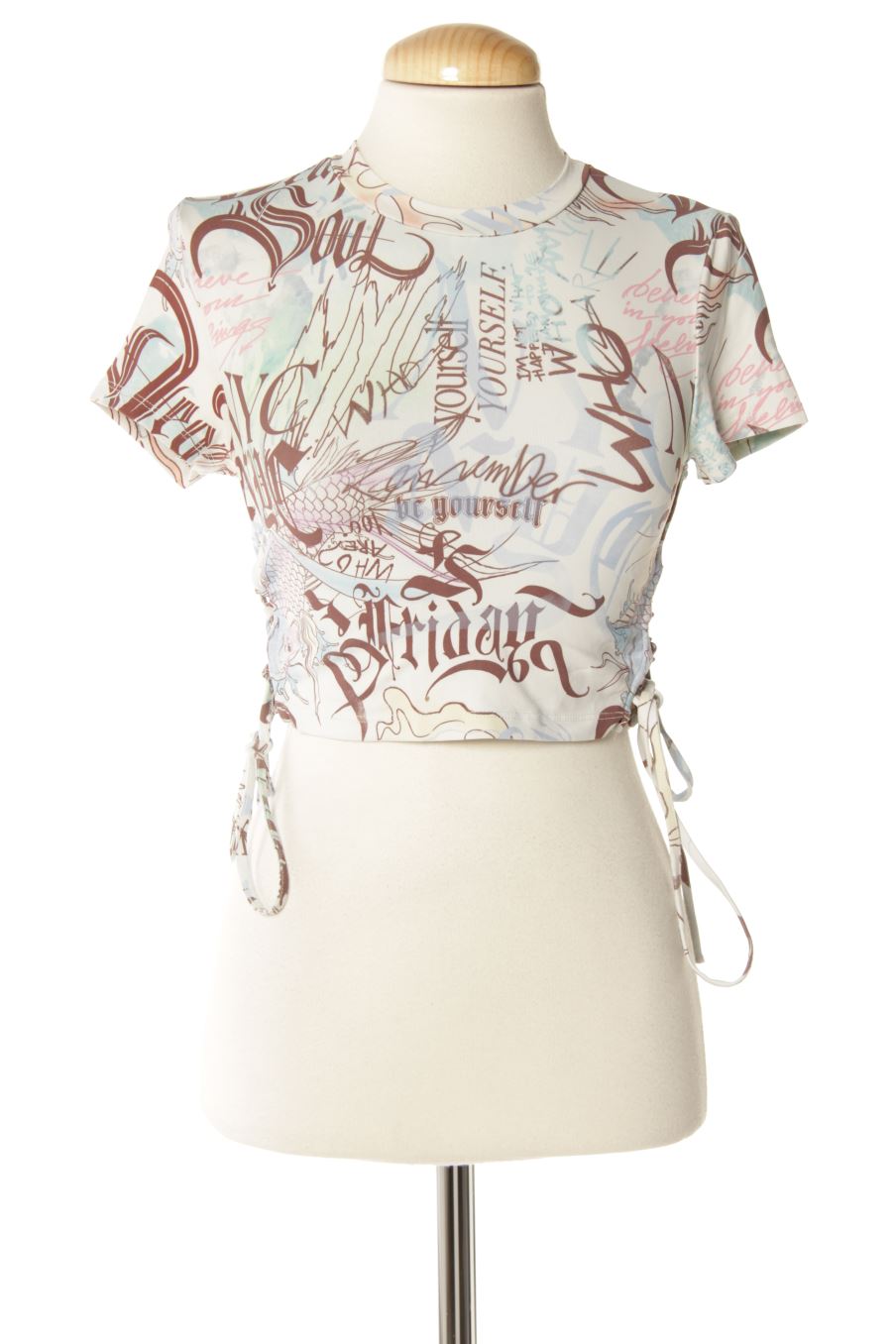 Top de Bershka de la talla S, de color estampado
