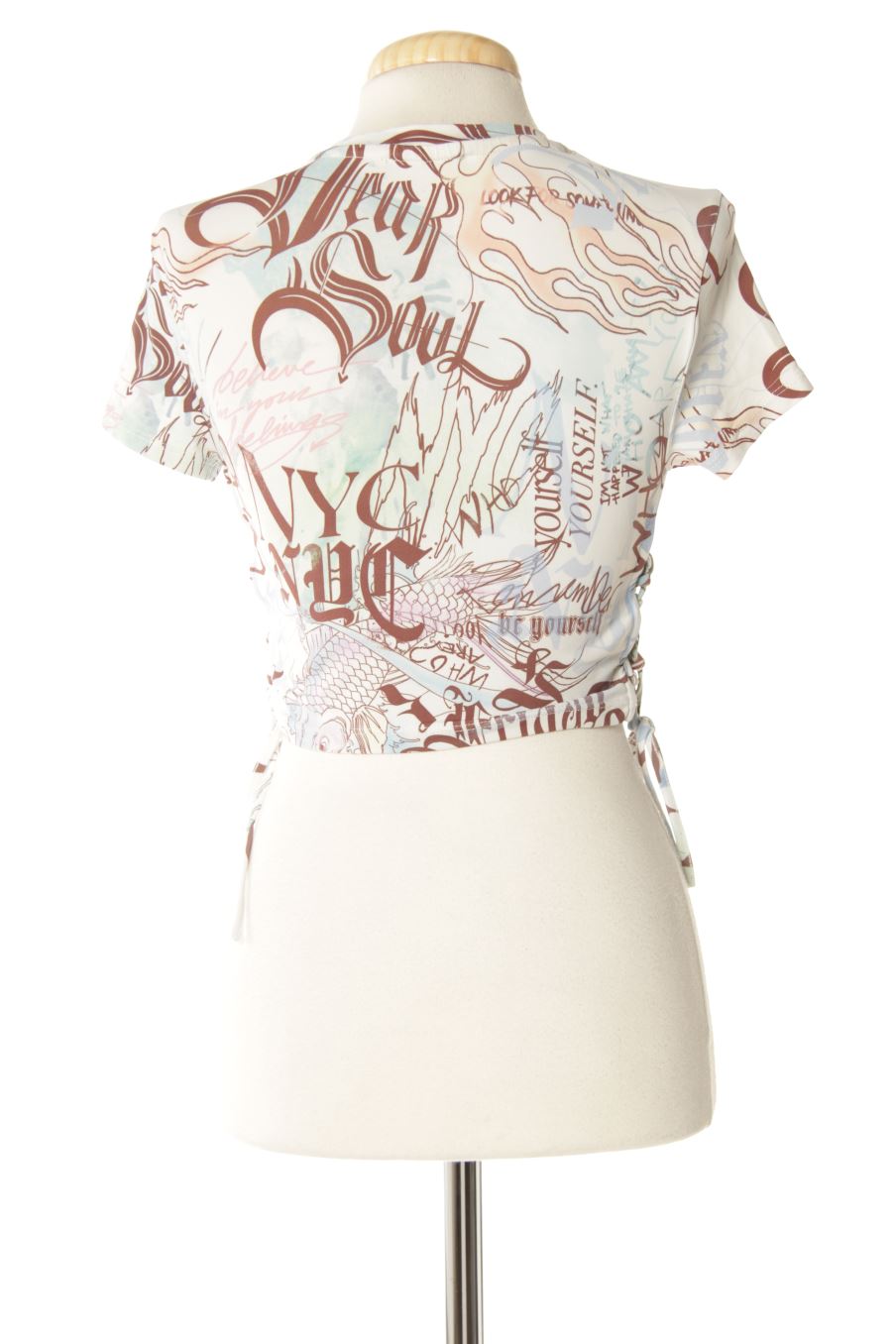 Top de Bershka de la talla S, de color estampado