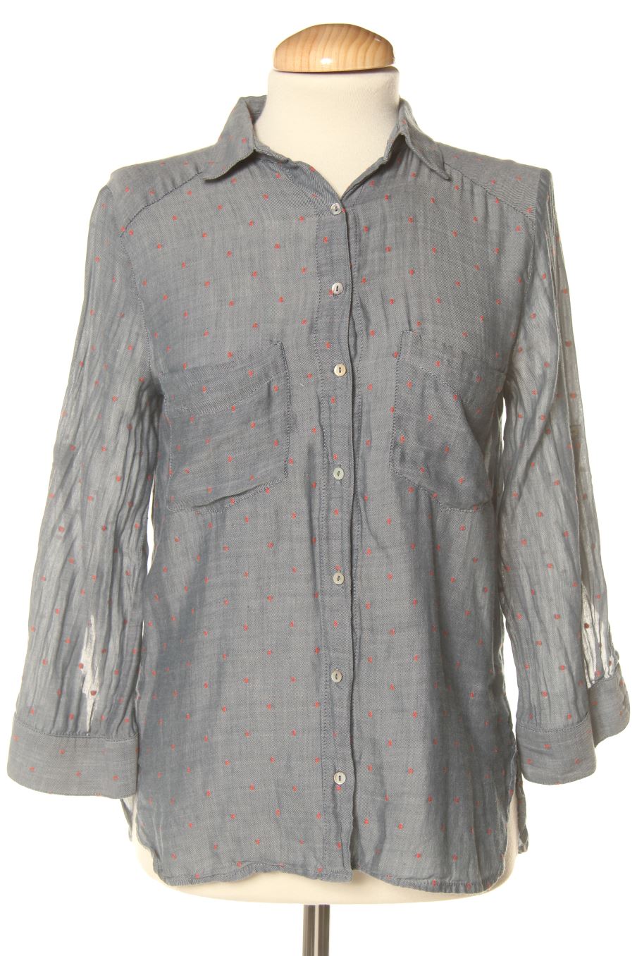 Camisa de Zara de la talla XS, de color azul