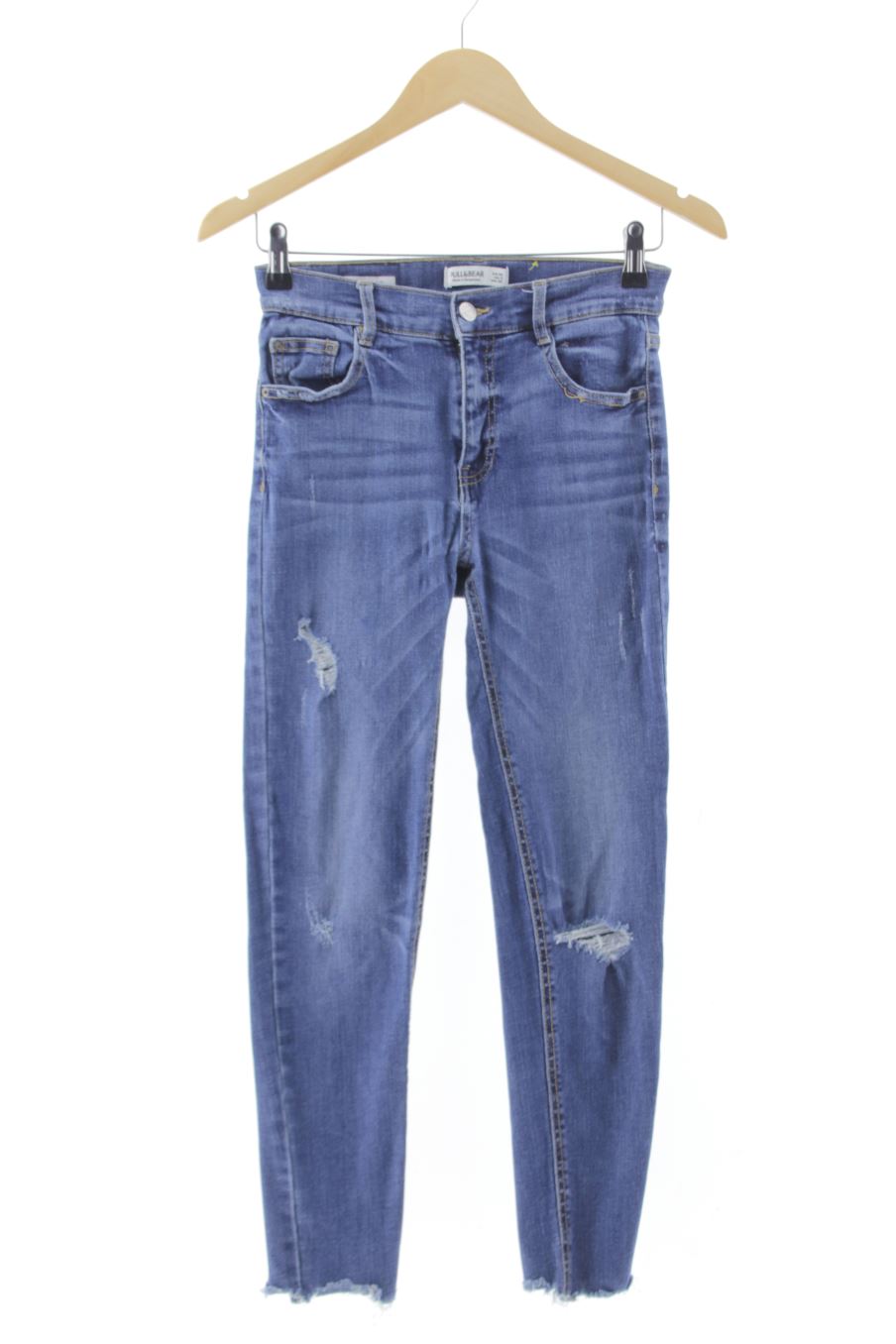 Vaquero de Pull & Bear de la talla 36, de color azul de ropa vaquera