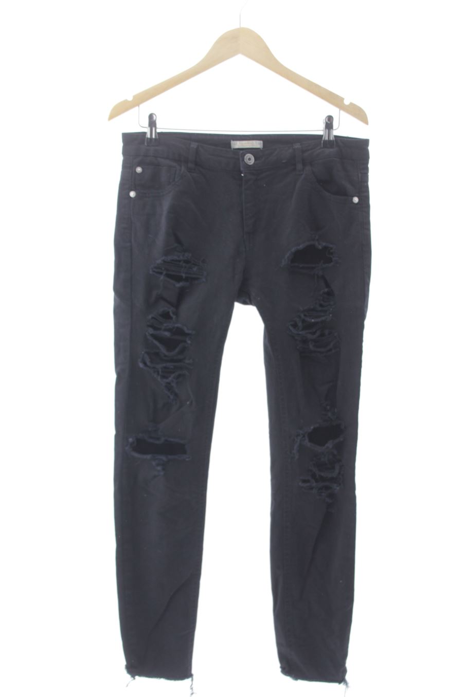 Jeans Pull & Bear de la taille 40, de couleur noir de denim