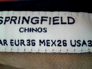 Pantalon largo de Springfield de la talla 36