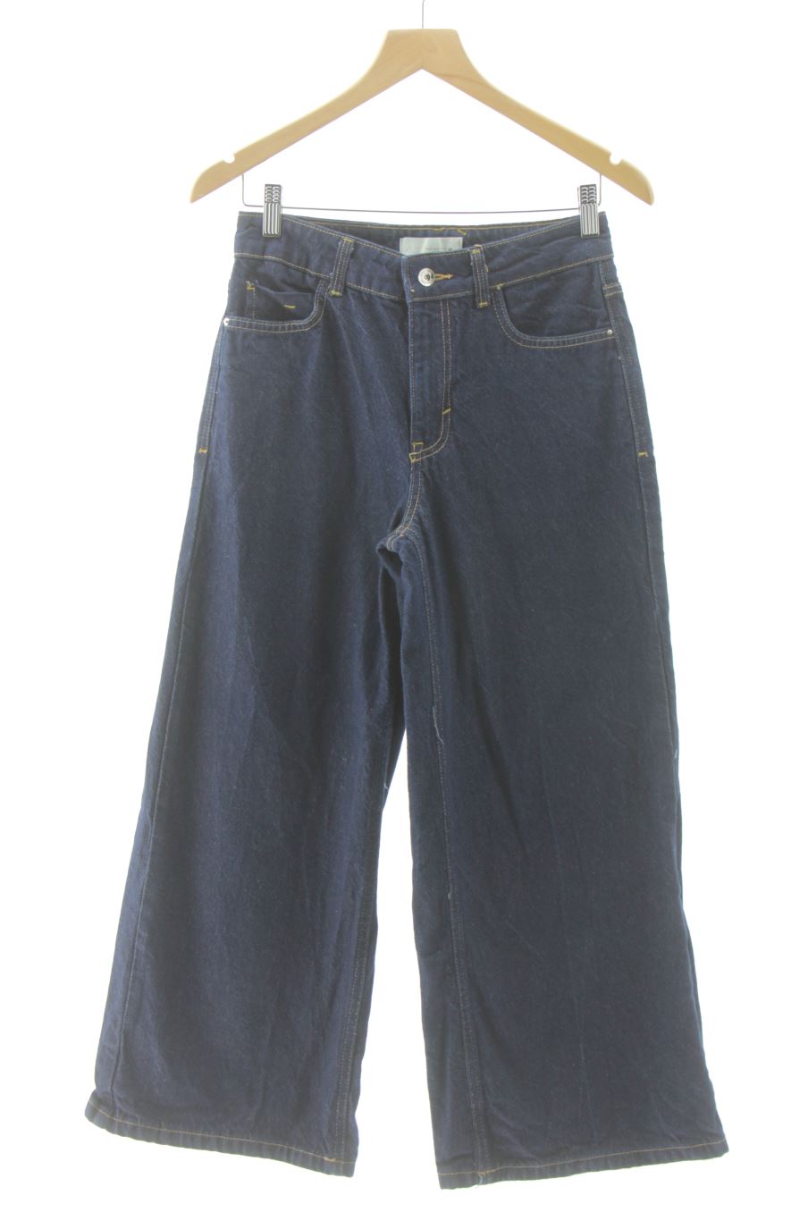 Vaquero de Zara de la talla 34, de color azul de ropa vaquera