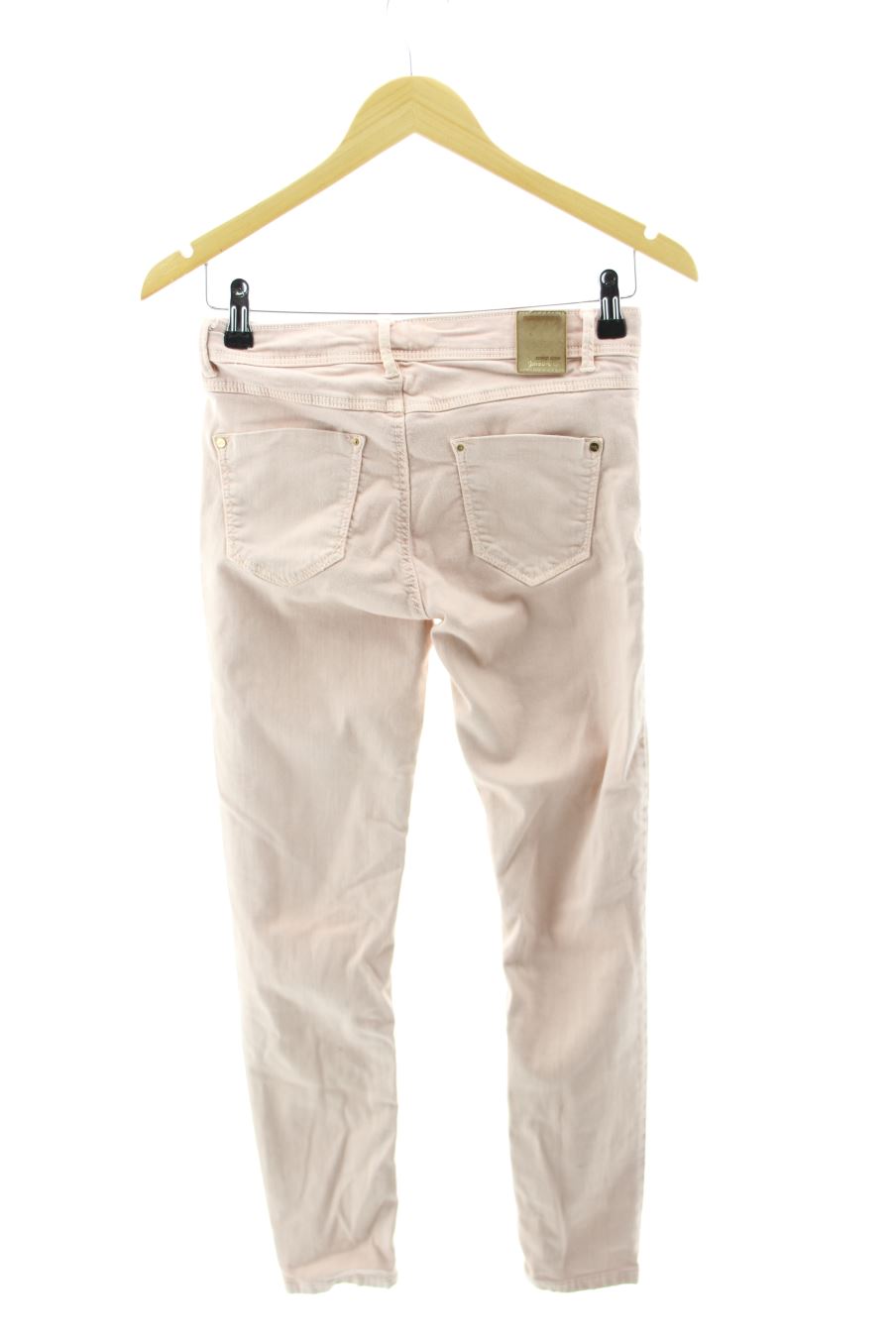Vaqueros de Stradivarius de la talla 36, de color rosa de ropa vaquera