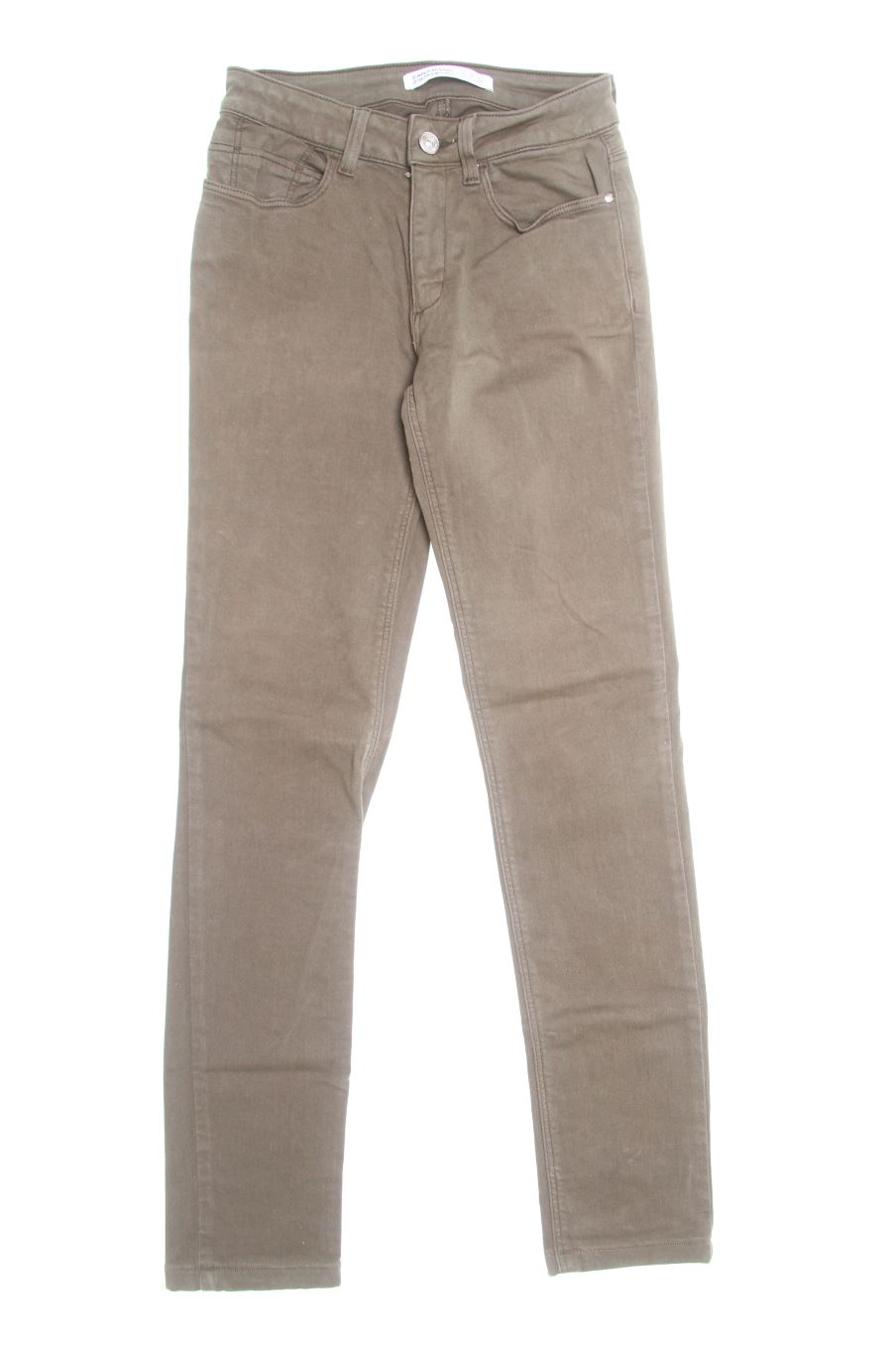 Jeans Zara de la taille 34, de couleur vert de denim