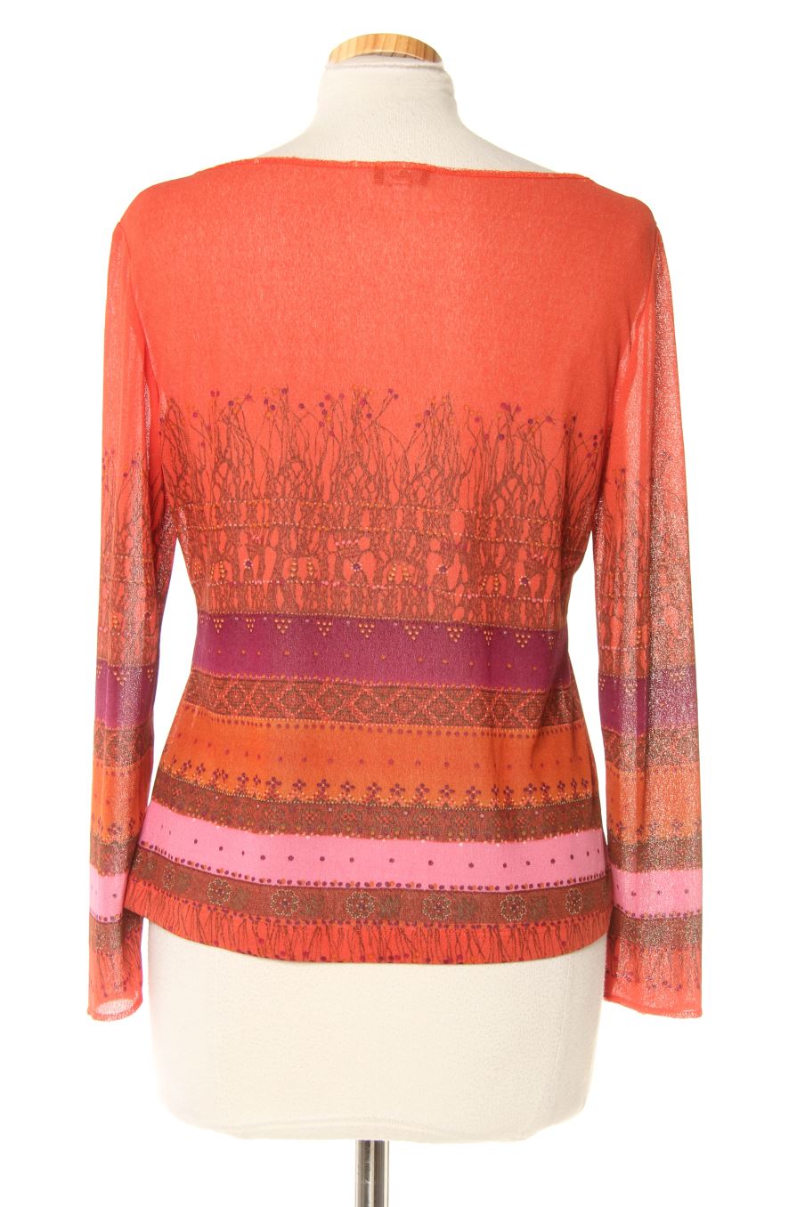 Blouse à manches longues Yera de la taille 42, de couleur imprimés