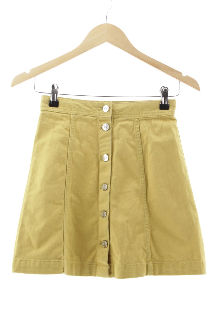 Jupe H&M de la taille 32, de couleur moutarde